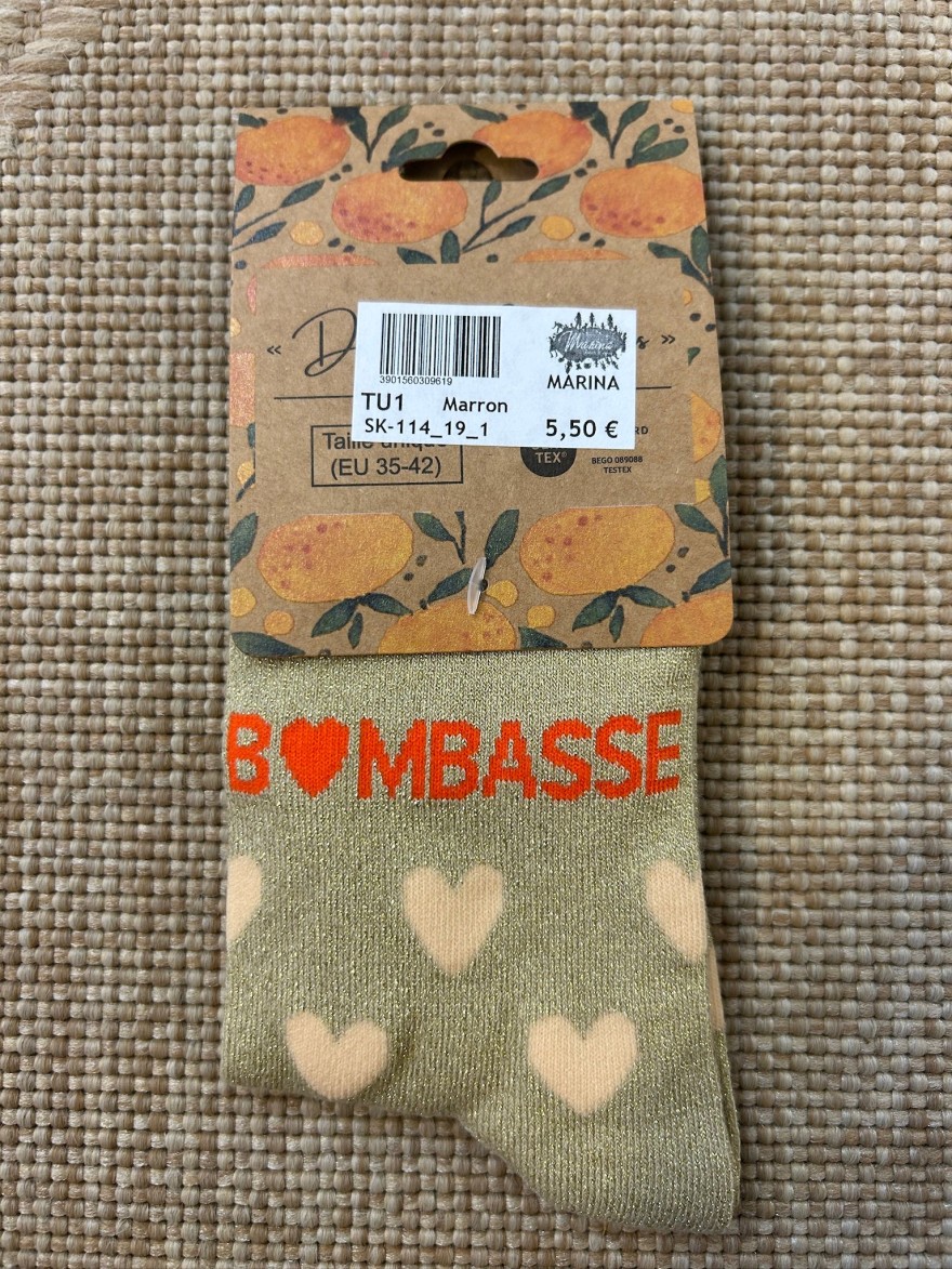 Chaussettes Bombasse Cœurs Pailletées | Marina & Paloma