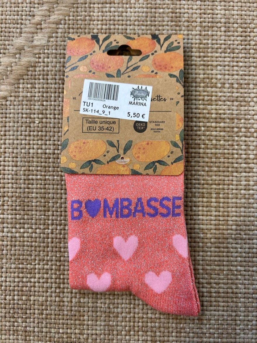 Chaussettes Bombasse Cœurs Pailletées | Marina & Paloma