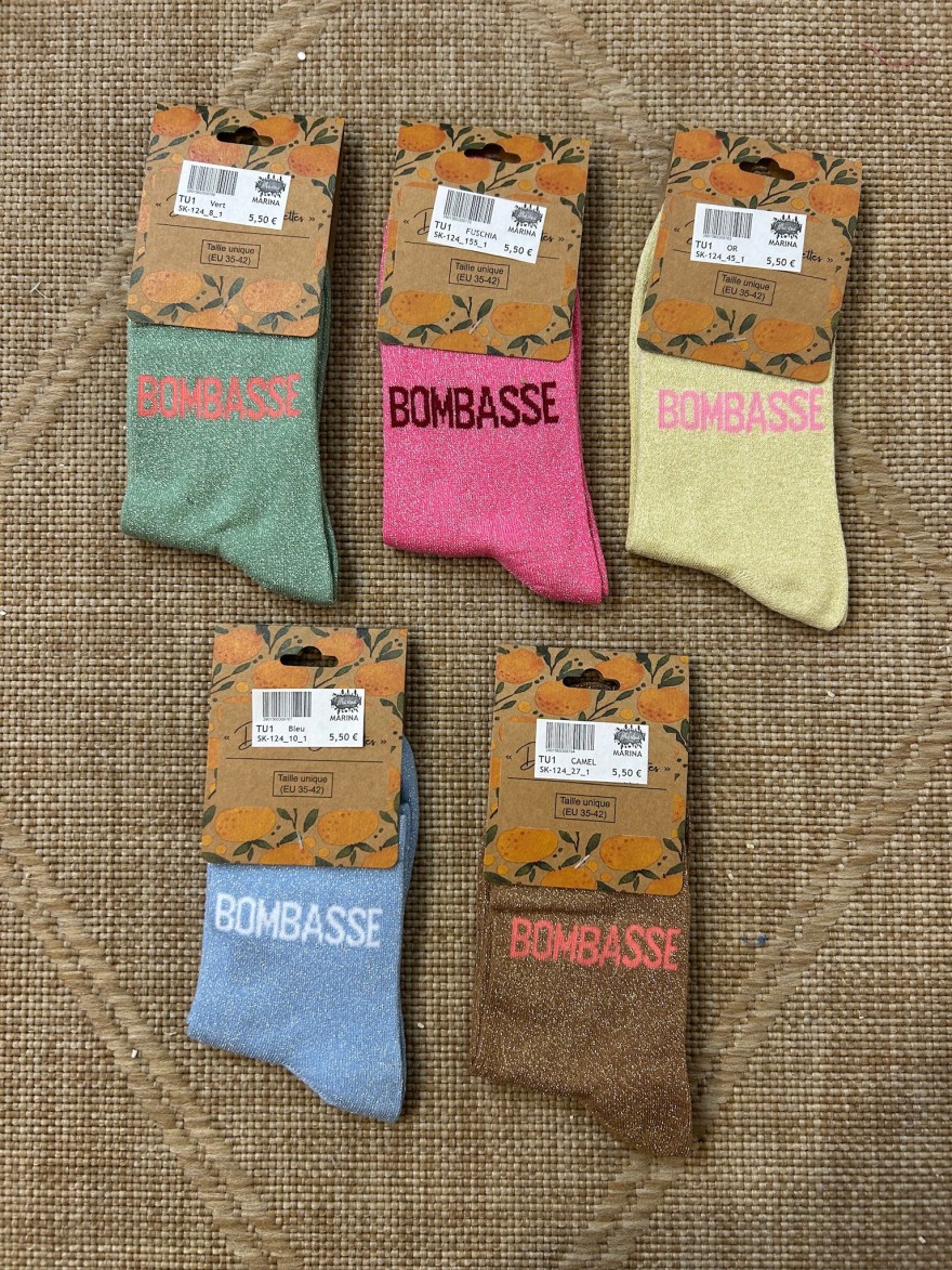 Chaussettes Bombasse Pailletées Femme | Marina & Paloma