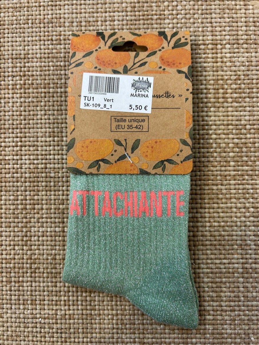 Chaussettes Attachiante Pailletées Femme | Marina & Paloma