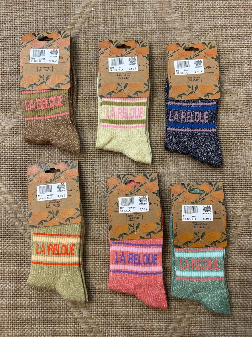 Chaussettes La Reloue Pailletées Femme | Marina & Paloma
