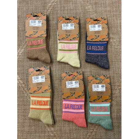 Chaussettes La Reloue Pailletées Femme | Marina & Paloma