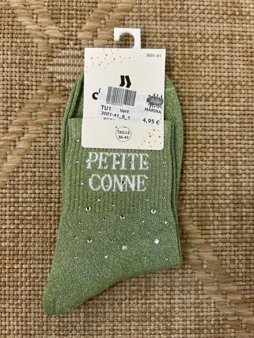 Chaussettes Petite Conne Strass Femme | Marina & Paloma
