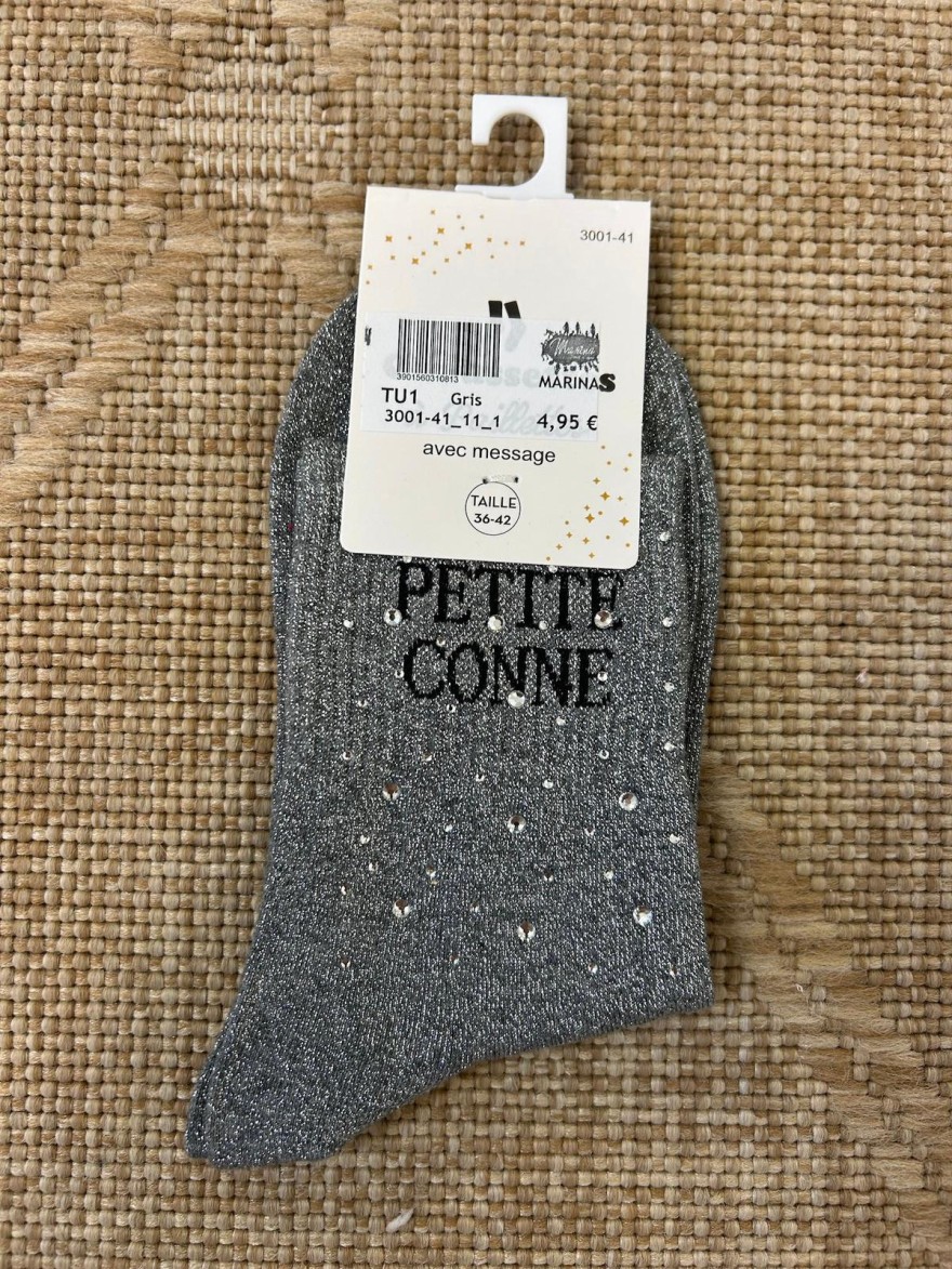 Chaussettes Petite Conne Strass Femme | Marina & Paloma