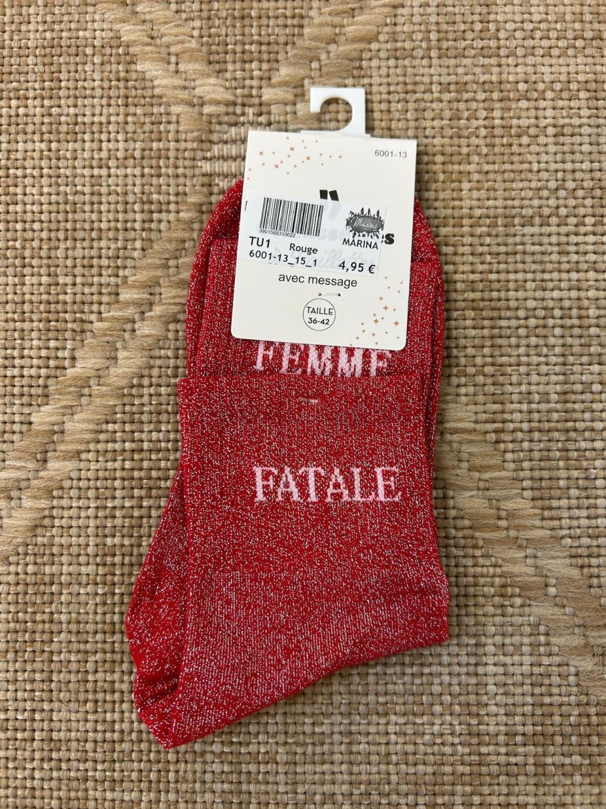 Chaussettes Femme Fatale Pailletées | Marina & Paloma