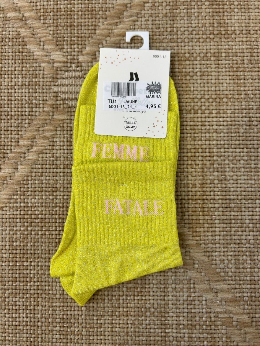 Chaussettes Femme Fatale Pailletées | Marina & Paloma
