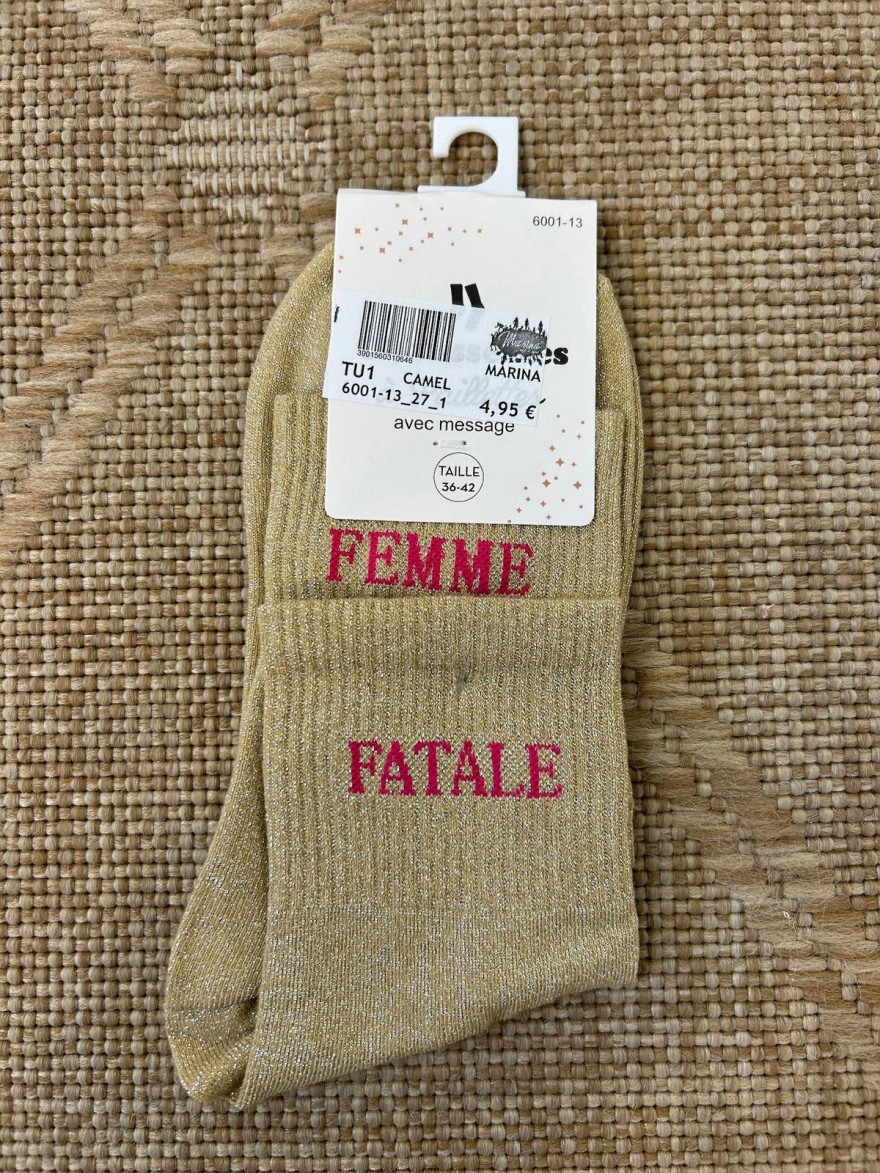 Chaussettes Femme Fatale Pailletées | Marina & Paloma