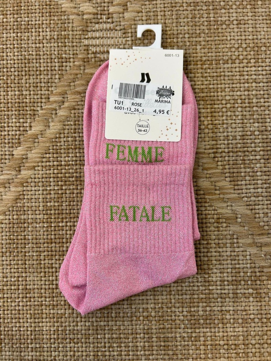 Chaussettes Femme Fatale Pailletées | Marina & Paloma