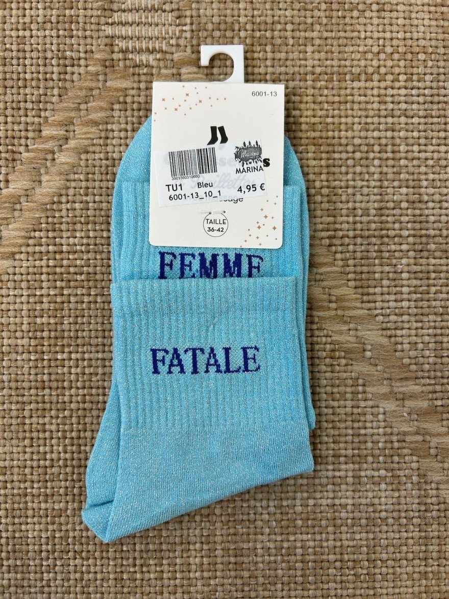 Chaussettes Femme Fatale Pailletées | Marina & Paloma