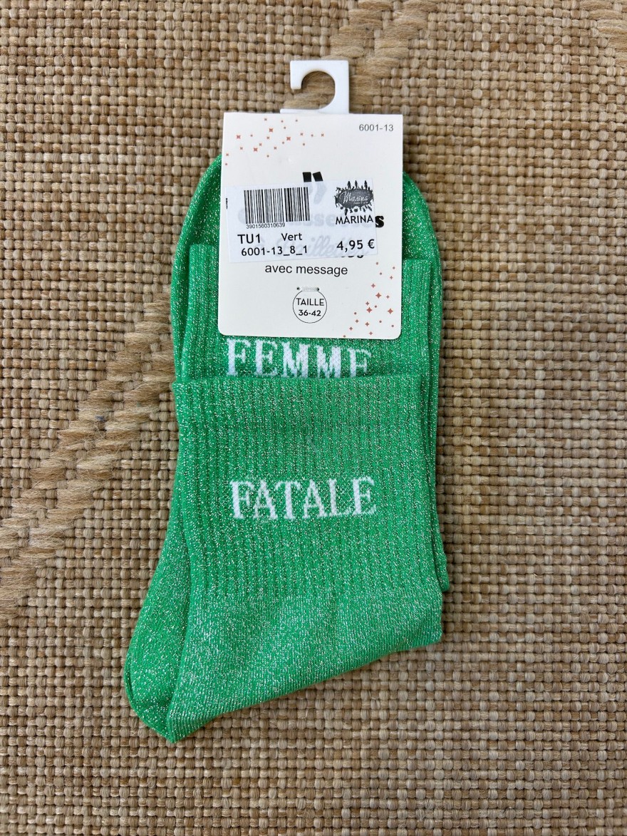 Chaussettes Femme Fatale Pailletées | Marina & Paloma