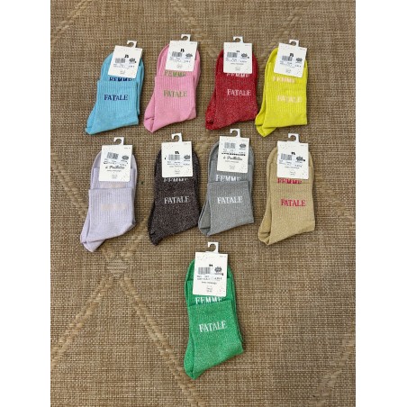 Chaussettes Femme Fatale Pailletées | Marina & Paloma