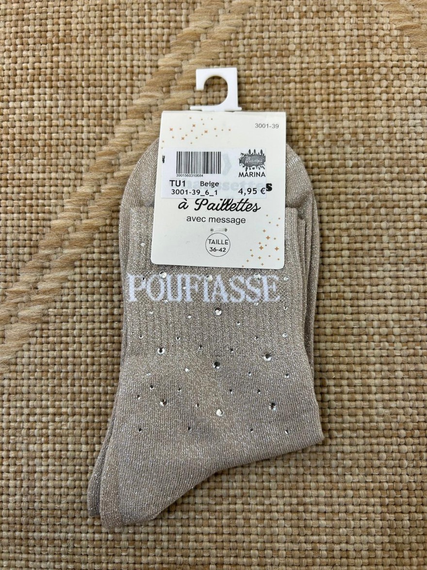Chaussettes Poufiasse Strass Femme | Marina & Paloma