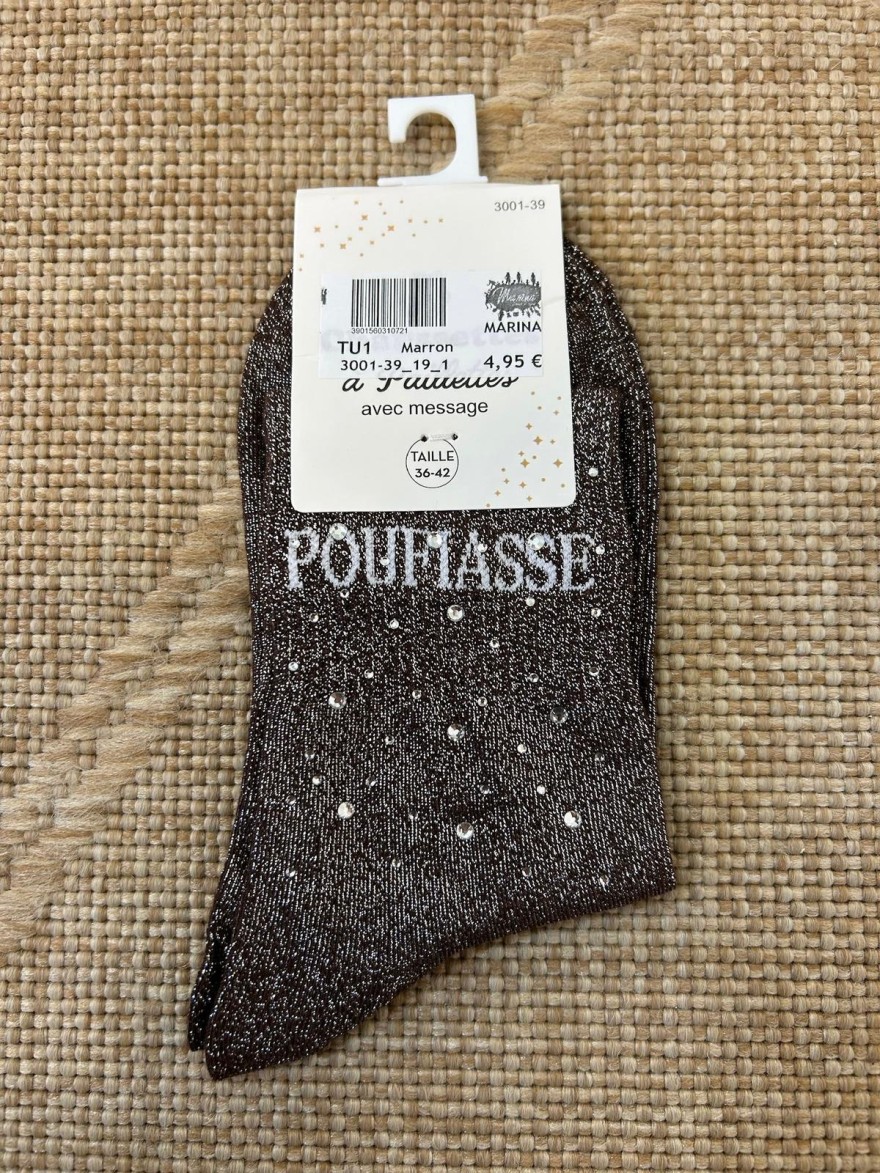 Chaussettes Poufiasse Strass Femme | Marina & Paloma