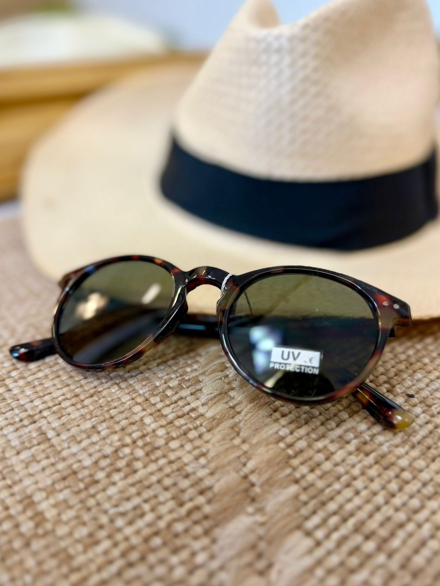 Lunettes de Soleil Léopard Rondes Femme | Marina & Paloma