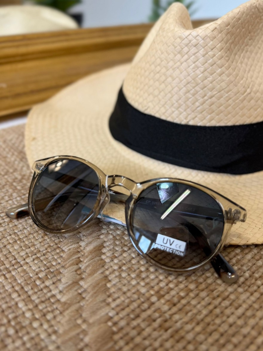 Lunettes de Soleil Rondes Transparentes Femme Tendance | Marina & Paloma