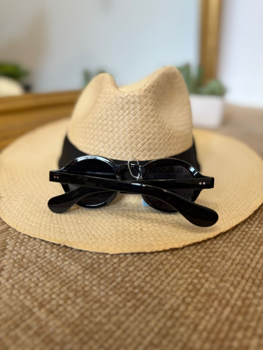 Lunettes de Soleil Rondes Noires Femme Tendance | Marina & Paloma