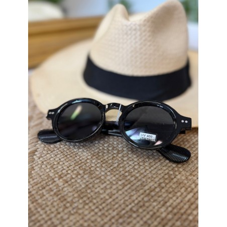 Lunettes de Soleil Rondes Noires Femme Tendance | Marina & Paloma