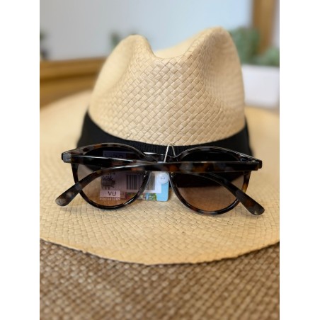 Lunettes de Soleil Rondes Écailles Noires Femme | Marina & Paloma