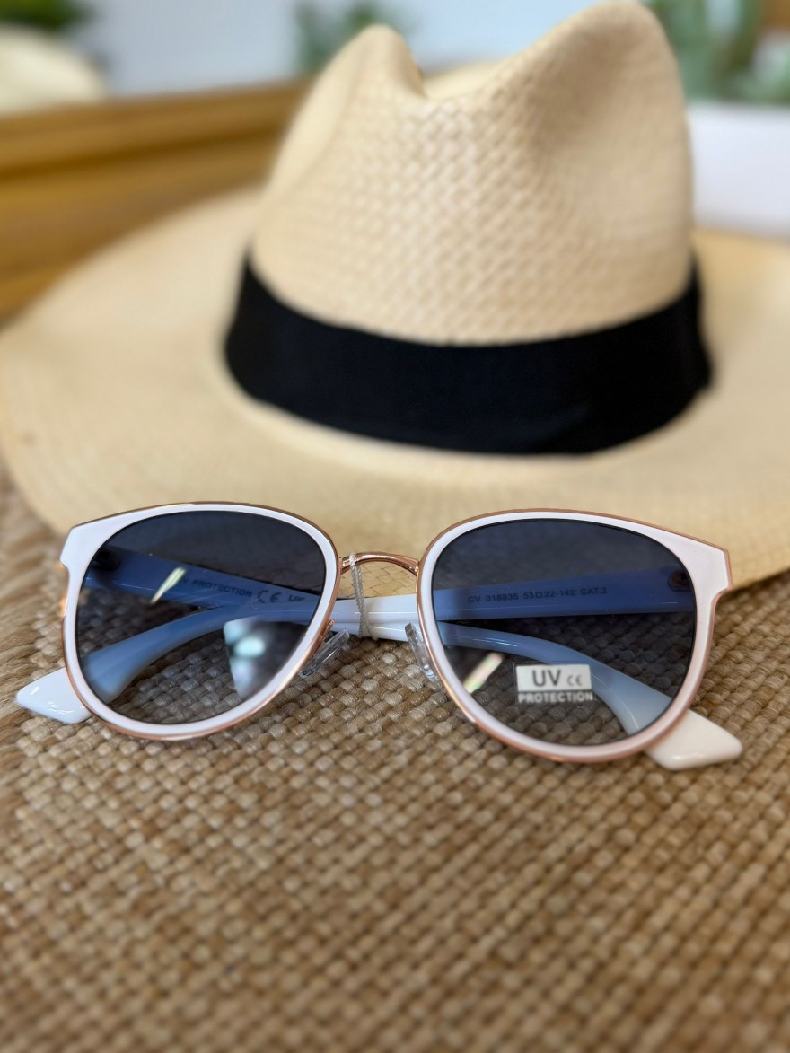 Lunettes de Soleil Blanches Femme Chic & Tendance | Marina & Paloma