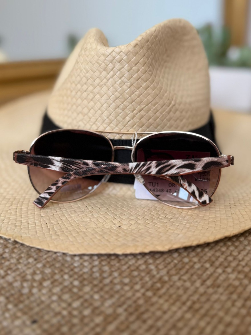 Lunettes de Soleil Aviateur Léopard Femme Tendance | Marina & Paloma