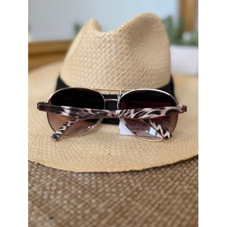 Lunettes de Soleil Aviateur Léopard Femme Tendance | Marina & Paloma