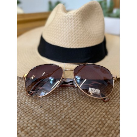 Lunettes de Soleil Aviateur Léopard Femme Tendance | Marina & Paloma