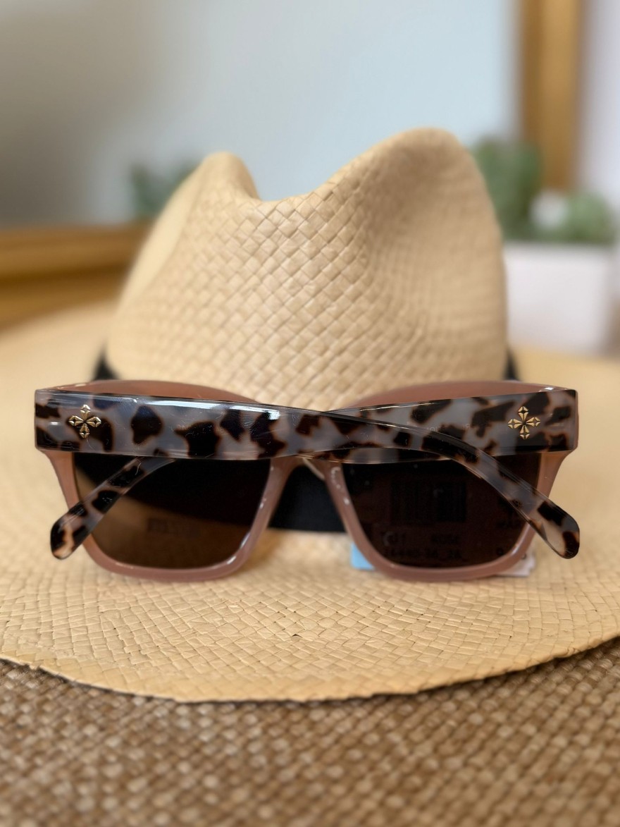 Lunettes de Soleil Carrées Camel Femme Tendance | Marina & Paloma