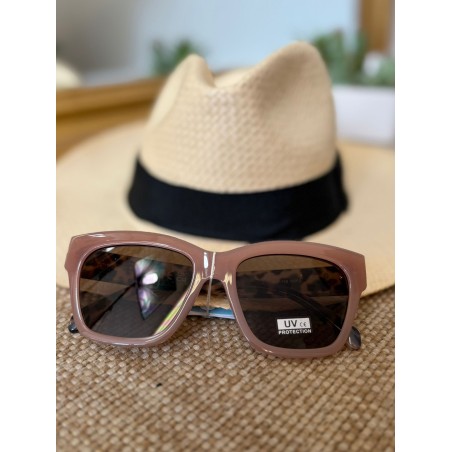 Lunettes de Soleil Carrées Camel Femme Tendance | Marina & Paloma