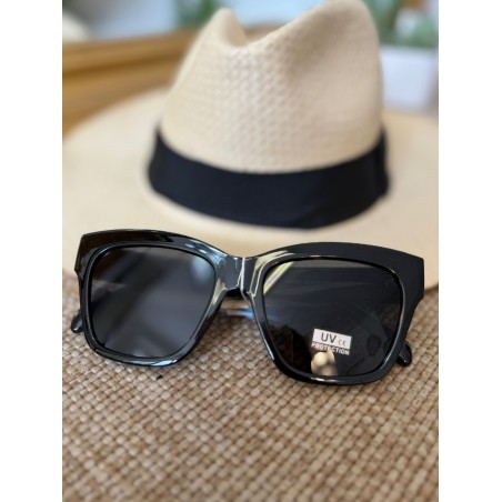 Lunettes de Soleil Carrées Noires Femme Chic | Marina & Paloma
