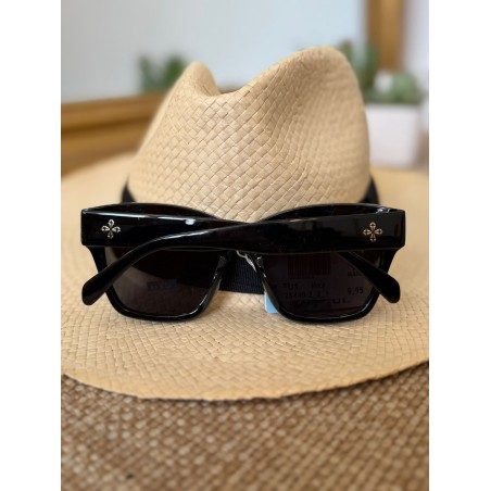 Lunettes de Soleil Carrées Noires Femme Chic | Marina & Paloma