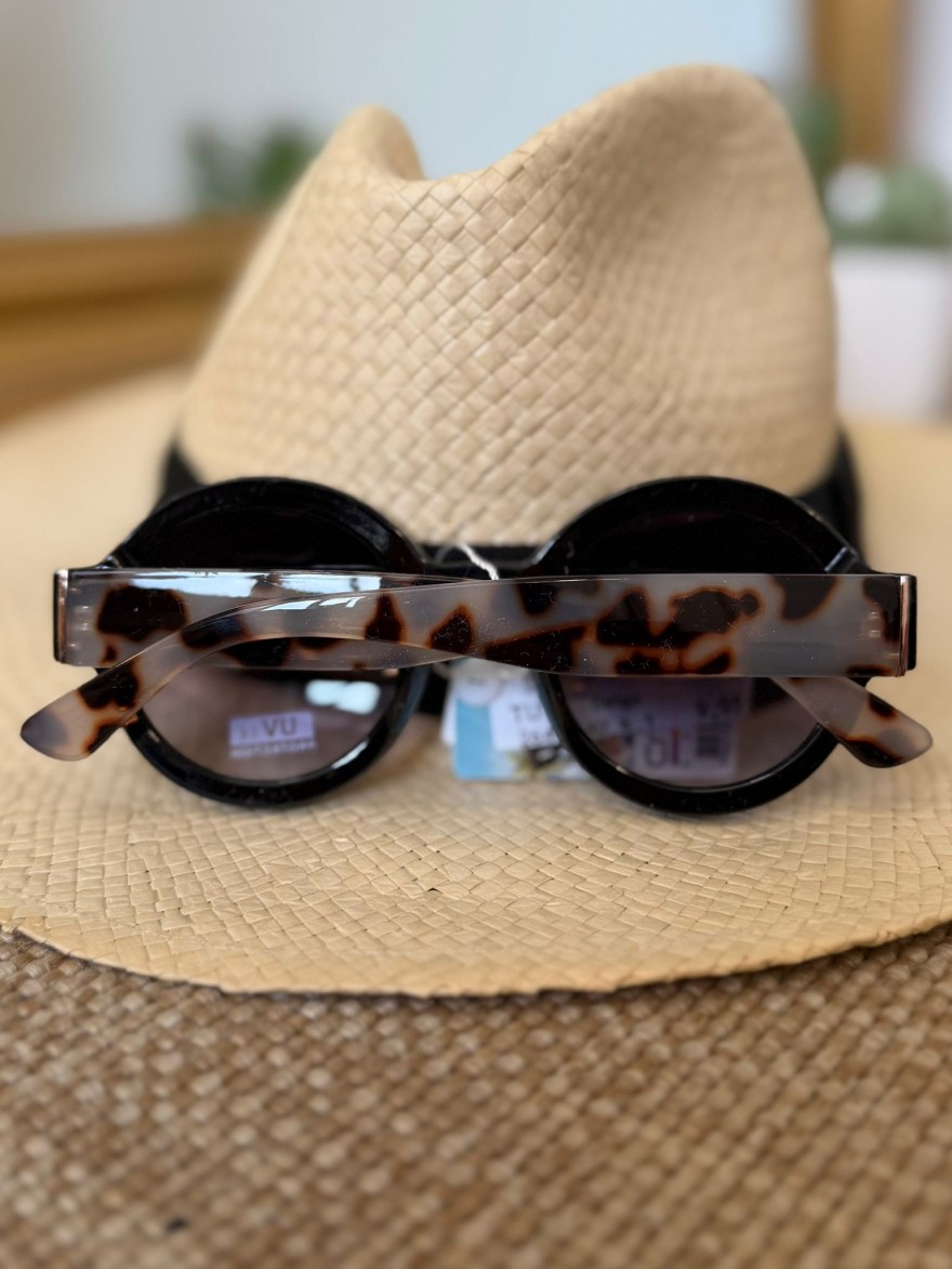 Lunettes de Soleil Rondes Noires Femme Bohème Chic | Marina & Paloma