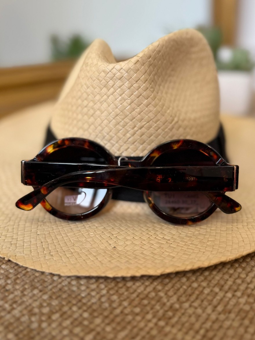 Lunettes de Soleil Rondes Écaille Femme Vintage | Marina & Paloma