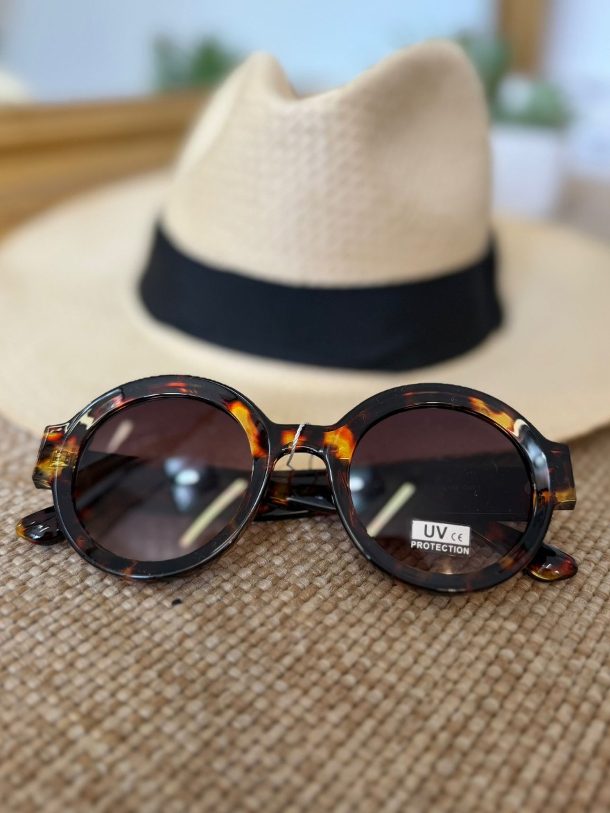Lunettes de Soleil Rondes Écaille Femme Vintage | Marina & Paloma