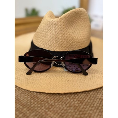 Lunettes de Soleil Ovales Marron Femme Vintage | Marina & Paloma