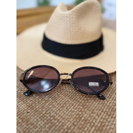 Lunettes de Soleil Ovales Marron Femme Vintage | Marina & Paloma