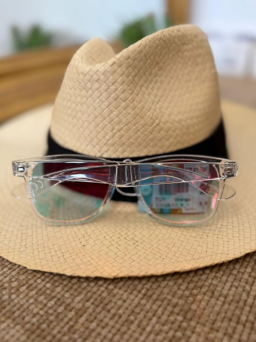 Lunettes de Soleil Transparentes Effet Miroir Femme | Marina & Paloma