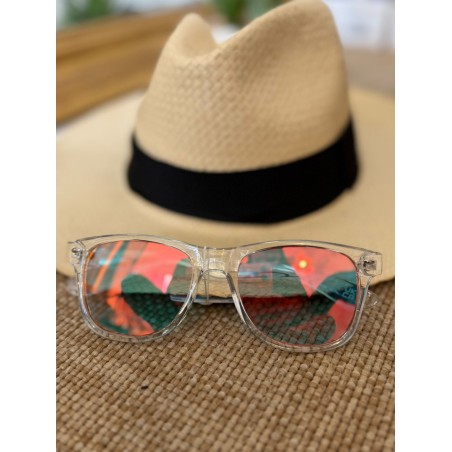 Lunettes de Soleil Transparentes Effet Miroir Femme | Marina & Paloma