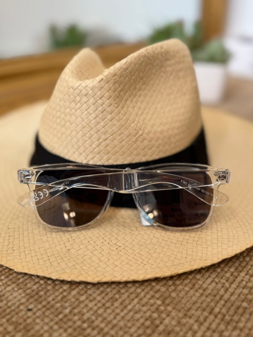 Lunettes de Soleil Transparentes Bleues Femme | Marina & Paloma