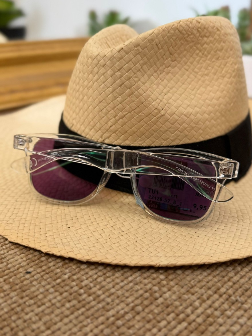 Lunettes de Soleil Transparentes Vertes Femme | Marina & Paloma