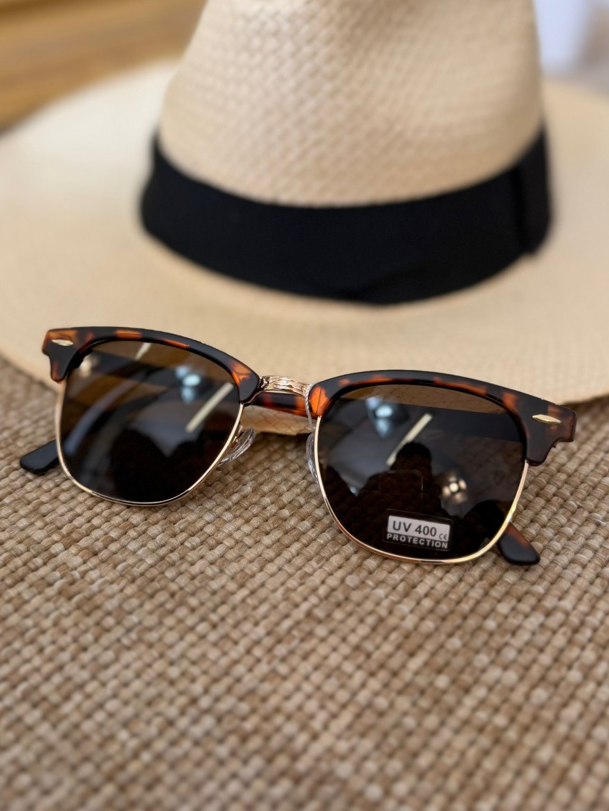 Lunettes de Soleil Écailles Marron Femme | Marina & Paloma