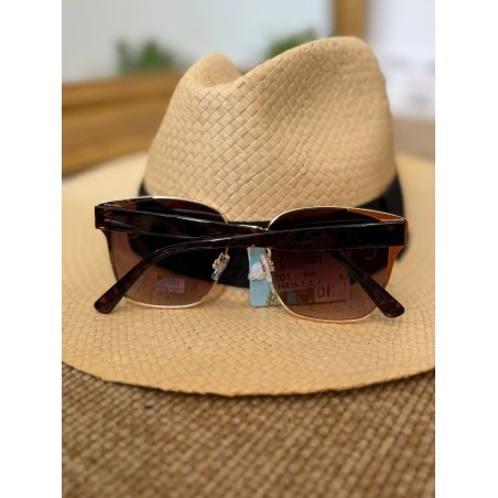 Lunettes de Soleil Écaille Femme Carrées Dorées | Marina & Paloma