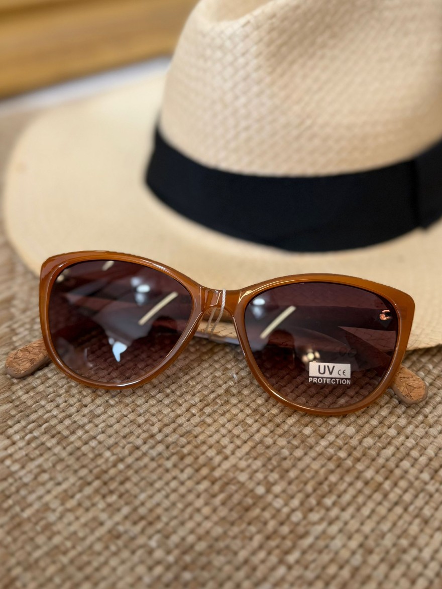 Lunettes de Soleil Caramel Femme Vintage | Marina & Paloma