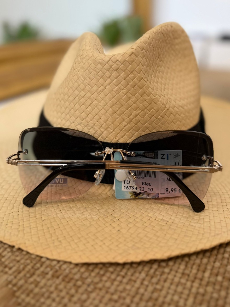 Lunettes de Soleil Sans Monture Grises Femme | Marina & Paloma