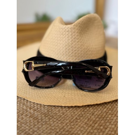 Lunettes de Soleil Rondes Noires Femme Vintage | Marina & Paloma