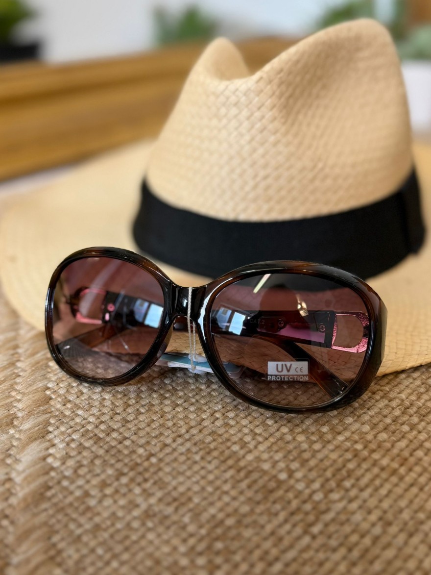 Lunettes de Soleil Rondes Écaille Femme Vintage | Marina & Paloma