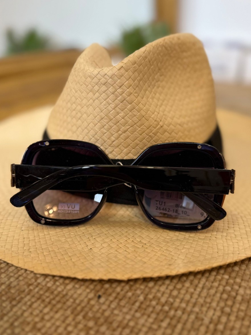 Lunettes de Soleil Oversize Bleues Femme Chic | Marina & Paloma