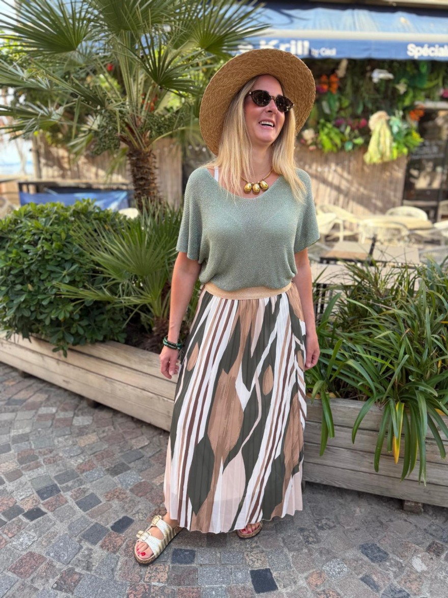 Pull Lurex Beige Léger Petit Prix | Marina & Paloma