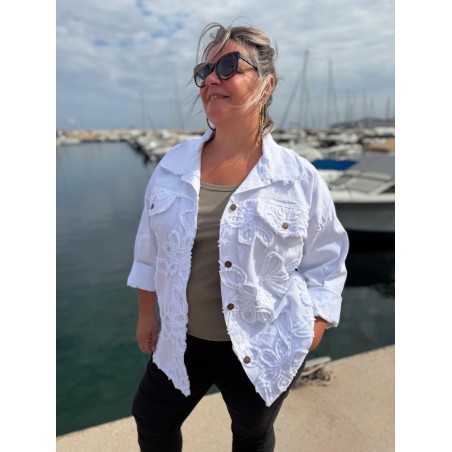 Surchemise Broderie Blanche Grande Taille | Marina & Paloma