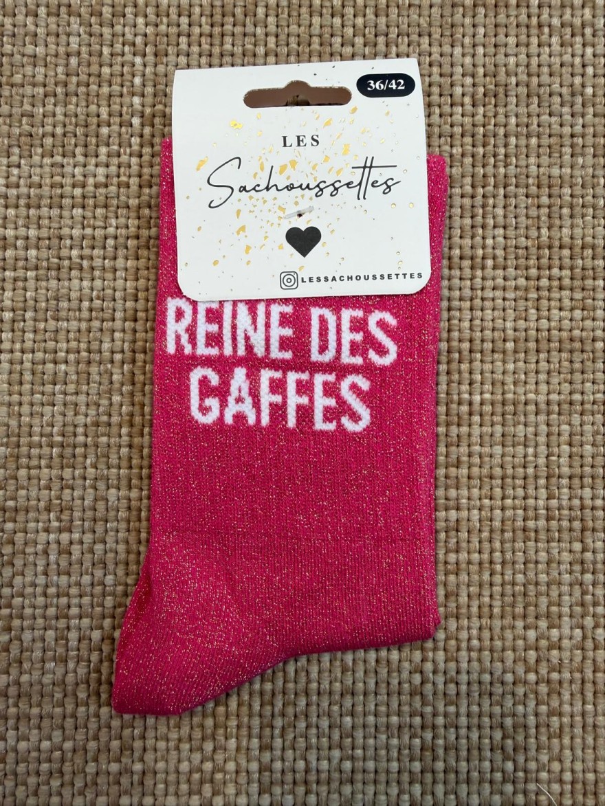 Chaussettes à Paillettes Reine des Gaffes Femme Fantaisie | Marina & Paloma
