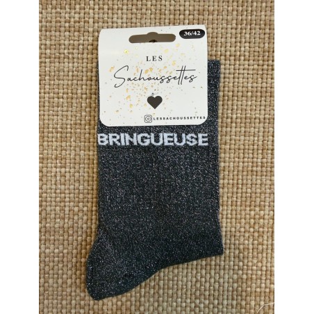 Chaussettes à Paillettes Bringueuse Femme Fantaisie et Brillantes | Marina & Paloma